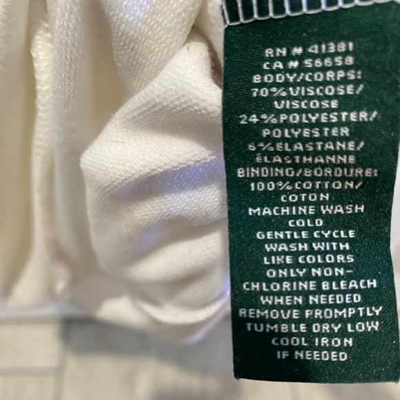 Lauren Ralph Lauren Off White Cowl Neck Sweatshirt XXS - Picture 4 of 4